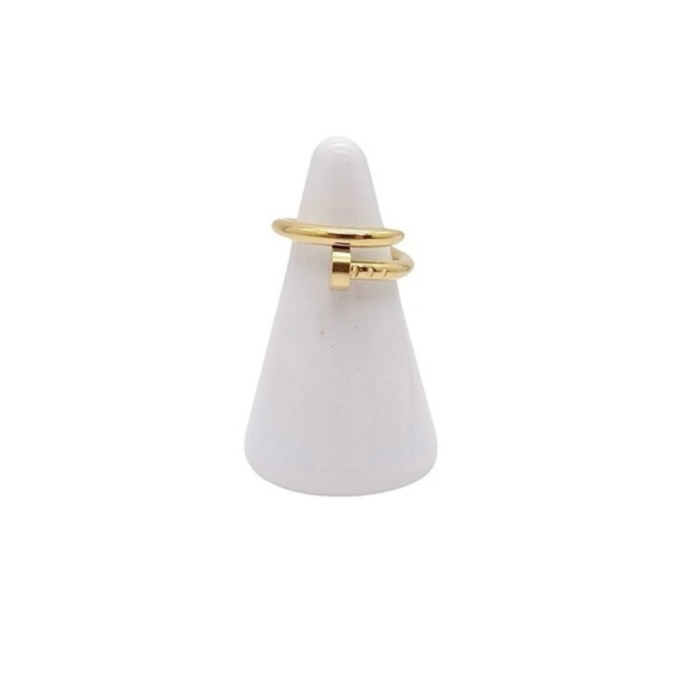 Generic Stainless Steel Nail Ring in Gold